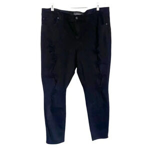 Torrid bombshell‎ skinny 22R black ripped jeans
